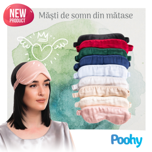 Mască de somn din mătase, 100% mătase de dud, 22 momme, gradul 6A, diverse culori