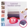 Cearşaf, PREMIUM SATEEN, 100% bumbac satinat 300 fire, 150x220 cm, Culori diferite 1