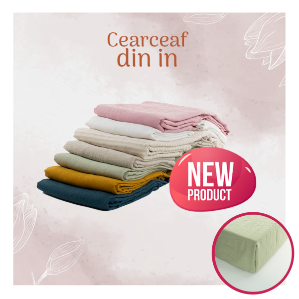 Cearșafuri din in Le Boheme, 100% in franțuzesc spălat, 160 g/m², culori și mărimi diferite