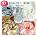 Cearceaf cu elastic din mătase, 100% mătase de dud, 22 momme, Clasa 6A, fără cusături, disponibil în diferite culori și mărimi 1