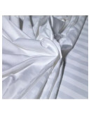 Plic pilotă bumbac satinat 150x200 cm plic pilota bumbac satinat dungi 3 cm alb optic