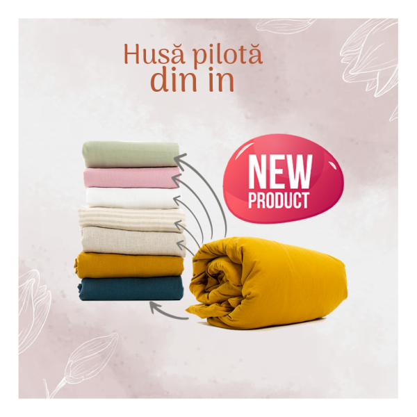 Huse pentru pilotă din in Le Boheme, 100% in franțuzesc spălat, 160 g/m², culori și mărimi diferite, se produc pe comandă