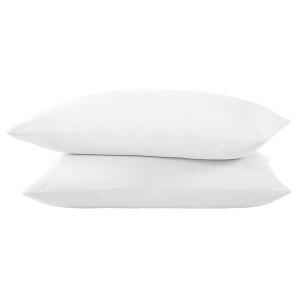 Set 2 bucăți - Față de pernă hotelieră, 150 fire, 50x70 cm, culoare Alb