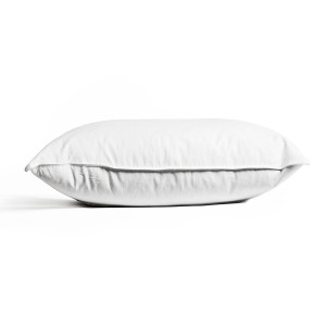Pernă joasă BASIC 50x70 cm, 10% puf 90% pene, Puf nou de rață albă