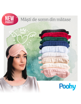 Mască de somn din mătase, 100% mătase de dud, 22 momme, gradul 6A, diverse culori